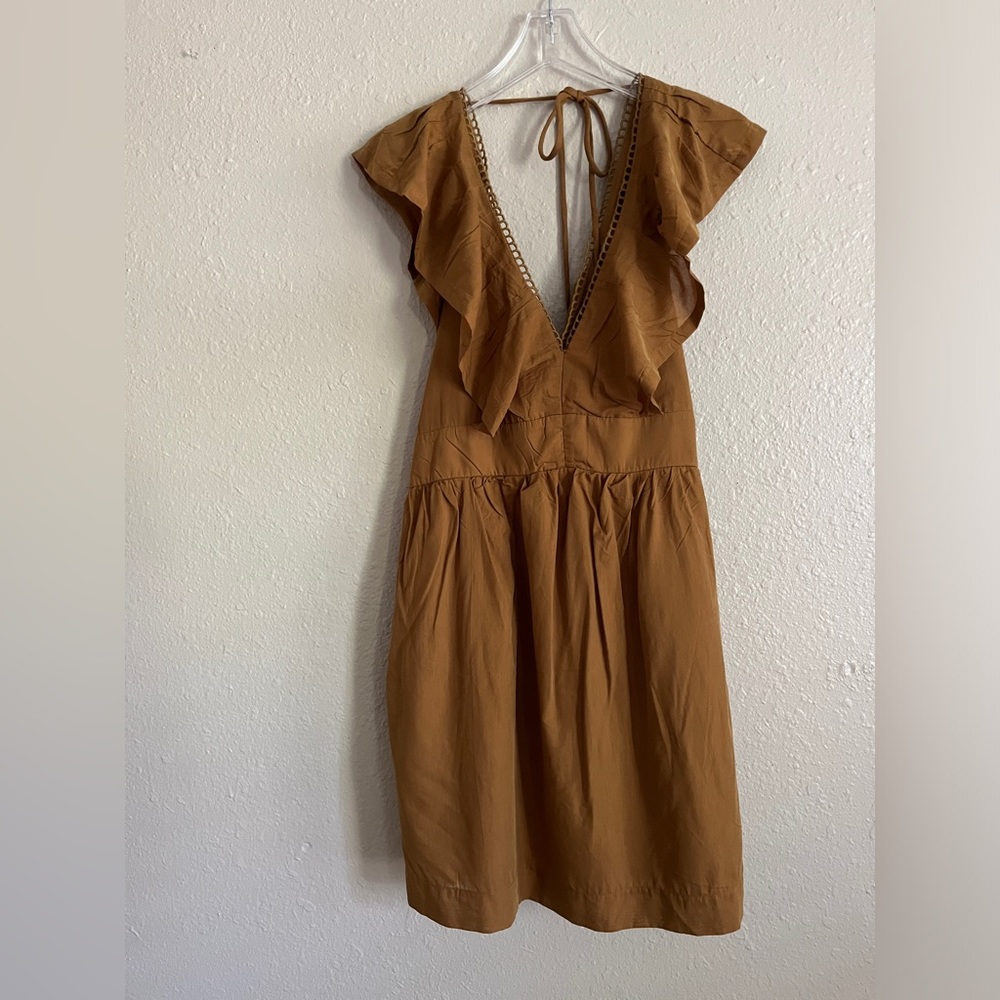 NWT Anthropologie v-neck plunge tunic mini dress